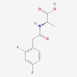 (2S)-2-[[2-(2,4-difluorophenyl)acetyl]amino]propanoic acid