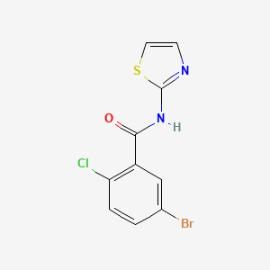 5-bromo-2-chloro-N-(1,3-thiazol-2-yl)benzamide