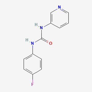 molecular formula C12H10FN3O B7599934 1-(4-Fluorophenyl)-3-pyridin-3-ylurea 