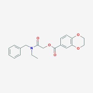 [2-[Benzyl(ethyl)amino]-2-oxoethyl] 2,3-dihydro-1,4-benzodioxine-6-carboxylate