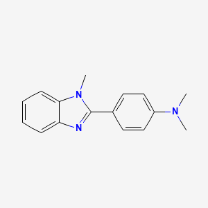 N,N-dimethyl-4-(1-methylbenzimidazol-2-yl)aniline