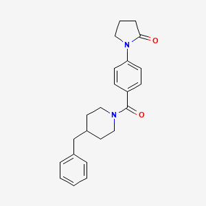 1-[4-(4-Benzylpiperidine-1-carbonyl)phenyl]pyrrolidin-2-one