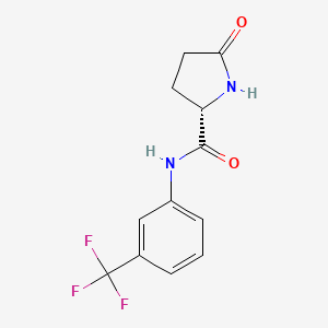 (2S)-5-oxo-N-[3-(trifluoromethyl)phenyl]pyrrolidine-2-carboxamide