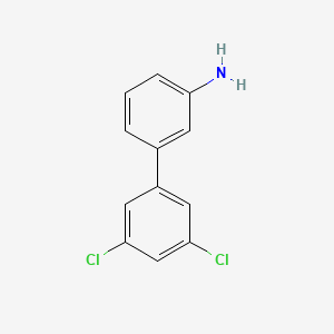 molecular formula C12H9Cl2N B7600078 3-(3,5-Dichlorophenyl)aniline 