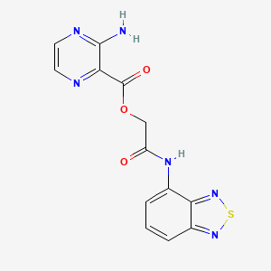 [2-(2,1,3-Benzothiadiazol-4-ylamino)-2-oxoethyl] 3-aminopyrazine-2-carboxylate