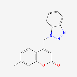 4-(Benzotriazol-1-ylmethyl)-7-methylchromen-2-one