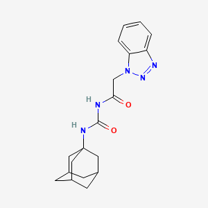 N-(1-adamantylcarbamoyl)-2-(benzotriazol-1-yl)acetamide