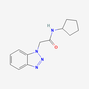 2-(benzotriazol-1-yl)-N-cyclopentylacetamide