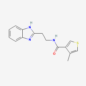 N-[2-(1H-benzimidazol-2-yl)ethyl]-4-methylthiophene-3-carboxamide