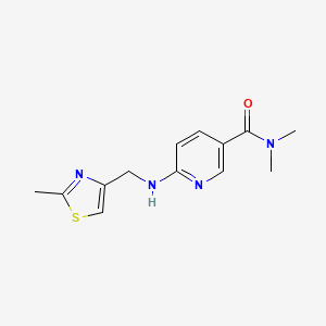 N,N-dimethyl-6-[(2-methyl-1,3-thiazol-4-yl)methylamino]pyridine-3-carboxamide