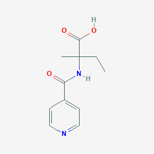 2-Methyl-2-(pyridine-4-carbonylamino)butanoic acid