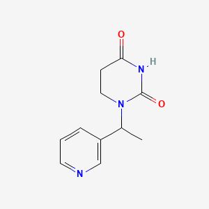 1-(1-Pyridin-3-ylethyl)-1,3-diazinane-2,4-dione