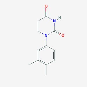 molecular formula C12H14N2O2 B7600194 1-(3,4-Dimethylphenyl)dihydropyrimidine-2,4(1H,3H)-dione 