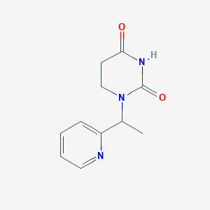 1-(1-Pyridin-2-ylethyl)-1,3-diazinane-2,4-dione