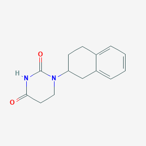 molecular formula C14H16N2O2 B7600213 1-(1,2,3,4-Tetrahydronaphthalen-2-yl)-1,3-diazinane-2,4-dione 