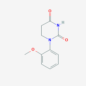 molecular formula C11H12N2O3 B7600232 1-(2-Methoxyphenyl)-1,3-diazinane-2,4-dione 