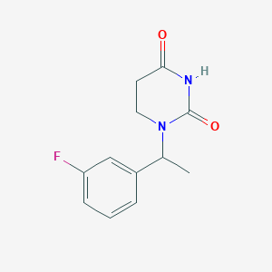 1-[1-(3-Fluorophenyl)ethyl]-1,3-diazinane-2,4-dione