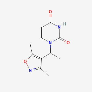 1-[1-(3,5-Dimethyl-1,2-oxazol-4-yl)ethyl]-1,3-diazinane-2,4-dione