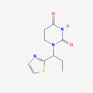 1-[1-(1,3-Thiazol-2-yl)propyl]-1,3-diazinane-2,4-dione