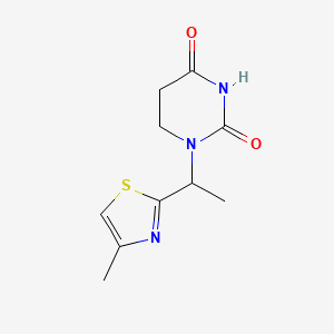 1-[1-(4-Methyl-1,3-thiazol-2-yl)ethyl]-1,3-diazinane-2,4-dione