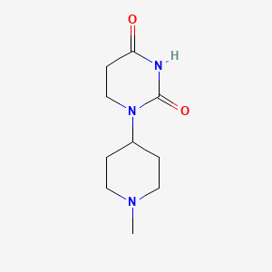 molecular formula C10H17N3O2 B7600313 1-(1-Methylpiperidin-4-yl)-1,3-diazinane-2,4-dione 