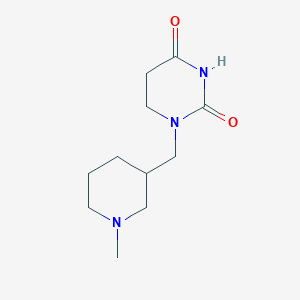 1-[(1-Methylpiperidin-3-yl)methyl]-1,3-diazinane-2,4-dione