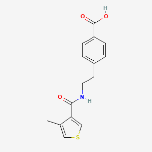 4-[2-[(4-Methylthiophene-3-carbonyl)amino]ethyl]benzoic acid