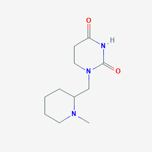 1-[(1-Methylpiperidin-2-yl)methyl]-1,3-diazinane-2,4-dione