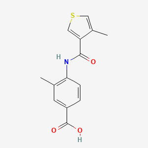 3-Methyl-4-[(4-methylthiophene-3-carbonyl)amino]benzoic acid