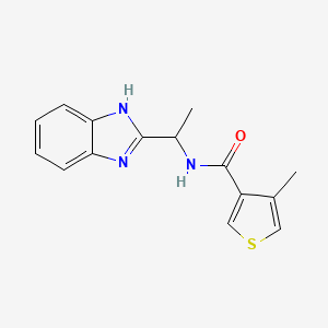 N-[1-(1H-benzimidazol-2-yl)ethyl]-4-methylthiophene-3-carboxamide