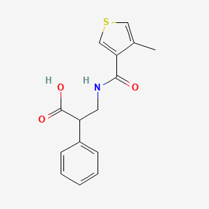 3-[(4-Methylthiophene-3-carbonyl)amino]-2-phenylpropanoic acid