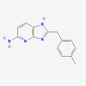 2-[(4-methylphenyl)methyl]-1H-imidazo[4,5-b]pyridin-5-amine