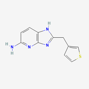 2-(thiophen-3-ylmethyl)-1H-imidazo[4,5-b]pyridin-5-amine