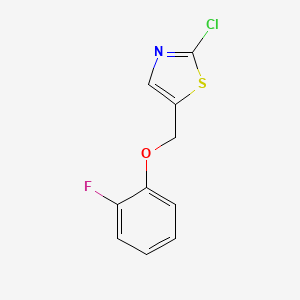 2-Chloro-5-[(2-fluorophenoxy)methyl]-1,3-thiazole