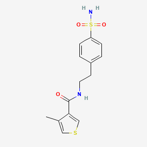 4-methyl-N-[2-(4-sulfamoylphenyl)ethyl]thiophene-3-carboxamide