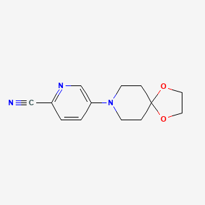 5-(1,4-Dioxa-8-azaspiro[4.5]decan-8-yl)pyridine-2-carbonitrile