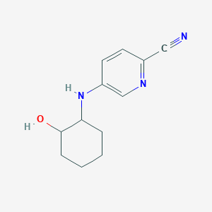 5-[(2-Hydroxycyclohexyl)amino]pyridine-2-carbonitrile