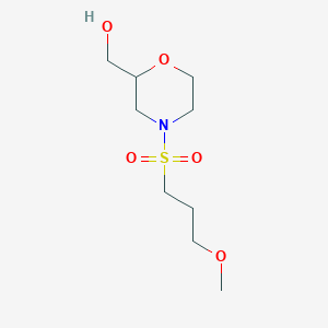 molecular formula C9H19NO5S B7600526 [4-(3-Methoxypropylsulfonyl)morpholin-2-yl]methanol 