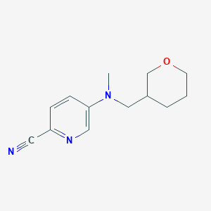 5-[Methyl(oxan-3-ylmethyl)amino]pyridine-2-carbonitrile