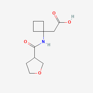 2-[1-(Oxolane-3-carbonylamino)cyclobutyl]acetic acid