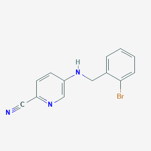 5-[(2-Bromophenyl)methylamino]pyridine-2-carbonitrile