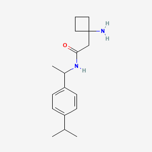 2-(1-aminocyclobutyl)-N-[1-(4-propan-2-ylphenyl)ethyl]acetamide