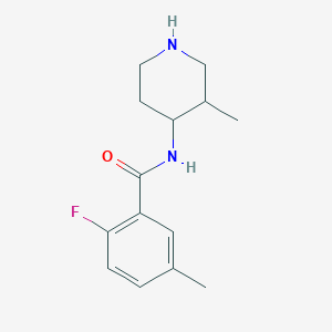 2-fluoro-5-methyl-N-(3-methylpiperidin-4-yl)benzamide