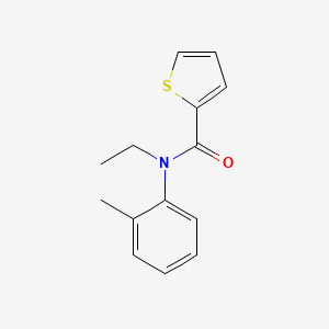 N-ethyl-N-(2-methylphenyl)thiophene-2-carboxamide