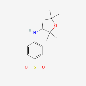 2,2,5,5-tetramethyl-N-(4-methylsulfonylphenyl)oxolan-3-amine