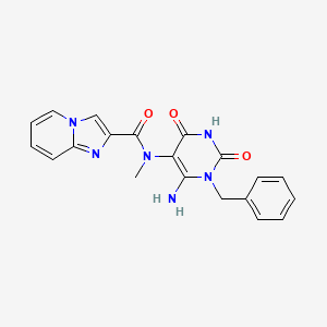 N-(6-amino-1-benzyl-2,4-dioxopyrimidin-5-yl)-N-methylimidazo[1,2-a]pyridine-2-carboxamide