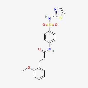 3-(2-methoxyphenyl)-N-[4-(1,3-thiazol-2-ylsulfamoyl)phenyl]propanamide