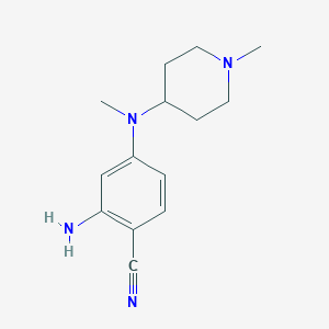 2-Amino-4-[methyl-(1-methylpiperidin-4-yl)amino]benzonitrile