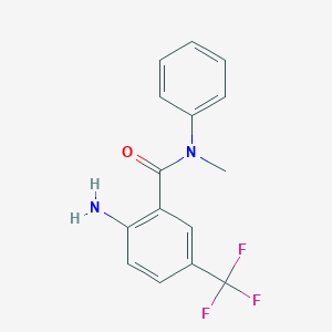 molecular formula C15H13F3N2O B7600900 2-amino-N-methyl-N-phenyl-5-(trifluoromethyl)benzamide 