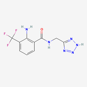 2-amino-N-(2H-tetrazol-5-ylmethyl)-3-(trifluoromethyl)benzamide